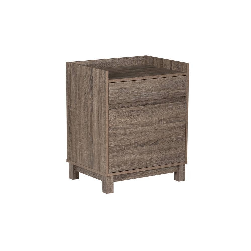 Stacey 2-Drawer Gray Wood 22 in. W Lateral File Cabinet