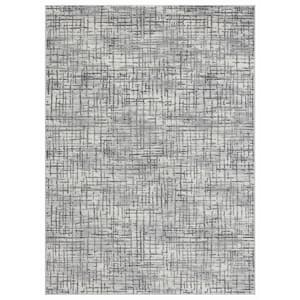 Austin Eli Grey 7 ft. 10 in. x 10 ft. 6 in. Area Rug