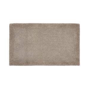 Edge Collection 24 in. x 40 in. Brown 100% Cotton Rectangle Bath Rug