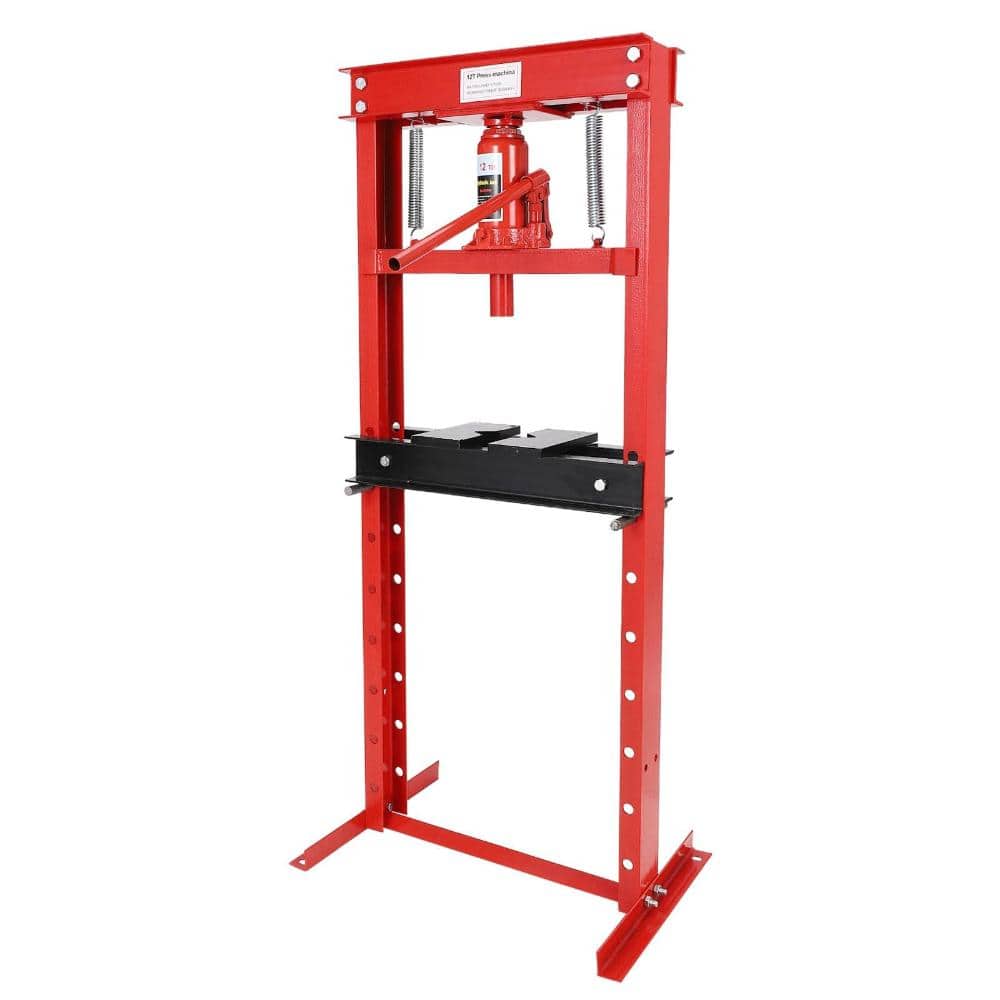 Heavy Duty H-Frame Red 12-Ton Hydraulic Shop Press for Automotive Repair, Bearing and U-Joint Work price history on PriceWatchPro