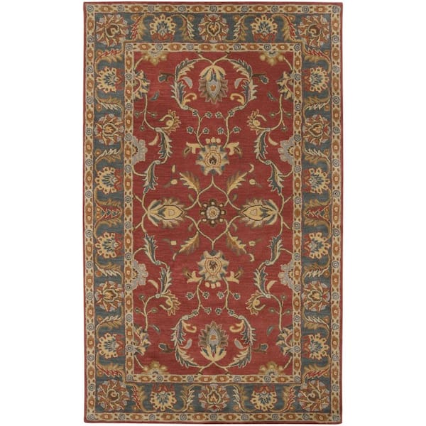 Livabliss John Rust Red 9 ft. x 12 ft. Area Rug