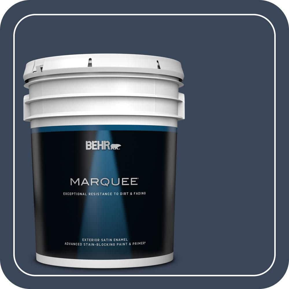 5 gal. #590F-7 Peaceful Night Satin Enamel Exterior Paint & Primer price history on PriceWatchPro