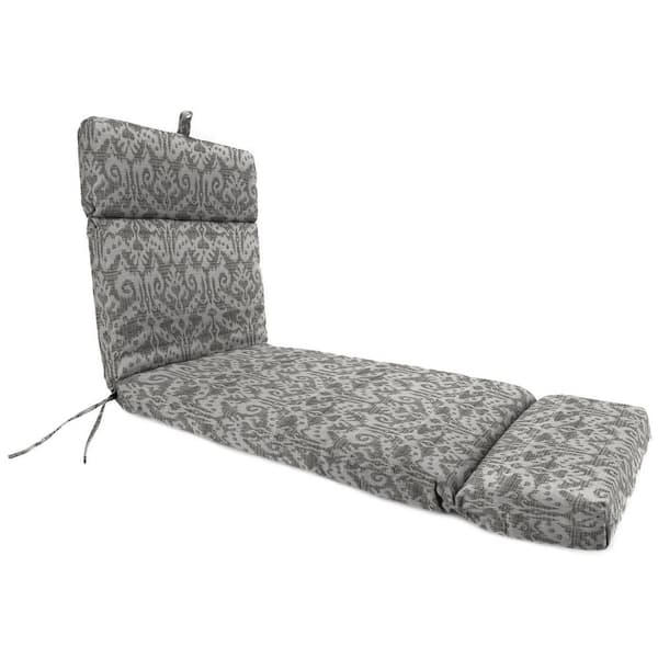 Jordan Manufacturing 72 in. L x 22 in. W x 3.5 in. T Rectangular Outdoor Chaise Lounge Cushion in Jeness Pewter