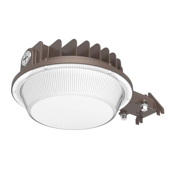 Pinegreen Lighting Barn Light 750-Watt Equivalent Integrated LED Black Dusk to Dawn Wall Pack Light 15000LM (3000K/4000K/5000K)