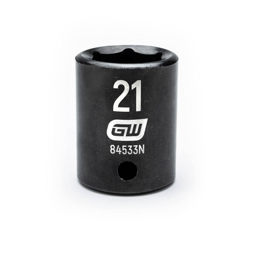 1/2 in. Drive 6 Point Metric Standard Impact Socket 21 mm price history on PriceWatchPro