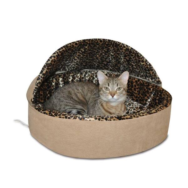 large hooded cat bed