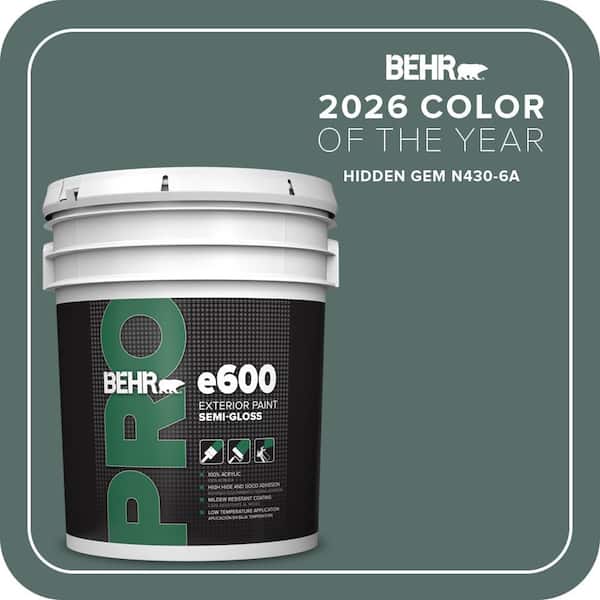 5 gal. #N430-6A Hidden Gem Semi-Gloss Exterior Paint
