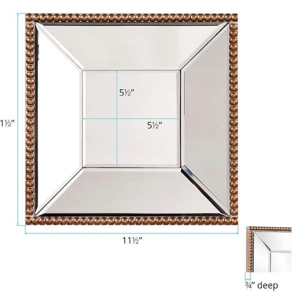 12x12 square rhinestone hanging mirror for Sale in West Covina