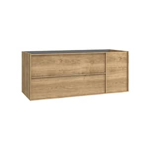 Palma 46.8 in. Bath Vanity Cabinet without Top in Natural Oak Assembled