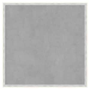 Paige White Silver 21 in. x 21 in Framed Magnetic Board