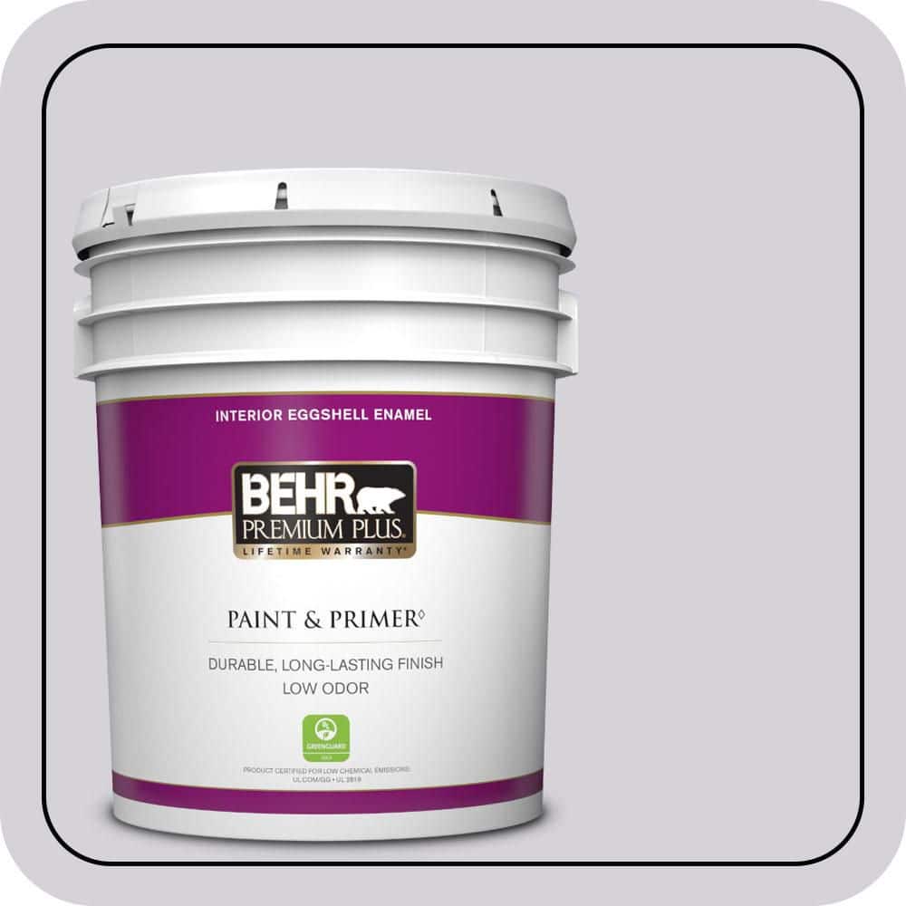 5 gal. #N100-2 Etude Lilac Eggshell Enamel Low Odor Interior Paint & Primer price history on PriceWatchPro