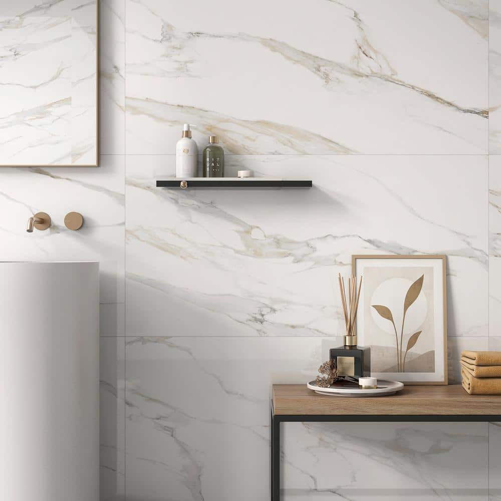 Aurora Gold 24'' x 48'' Polished Porcelain Tile