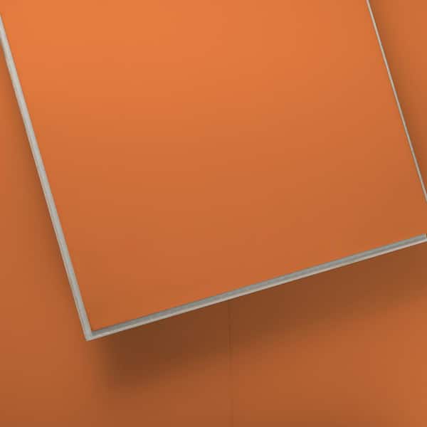Lucida USA (Sample) MonoCore Creamsicle Orange Solid 22-mil Interlocking Luxury Vinyl Plank