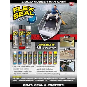 Flex Seal Gray 14 oz. Aerosol Liquid Rubber Sealant Coating (6-Piece)