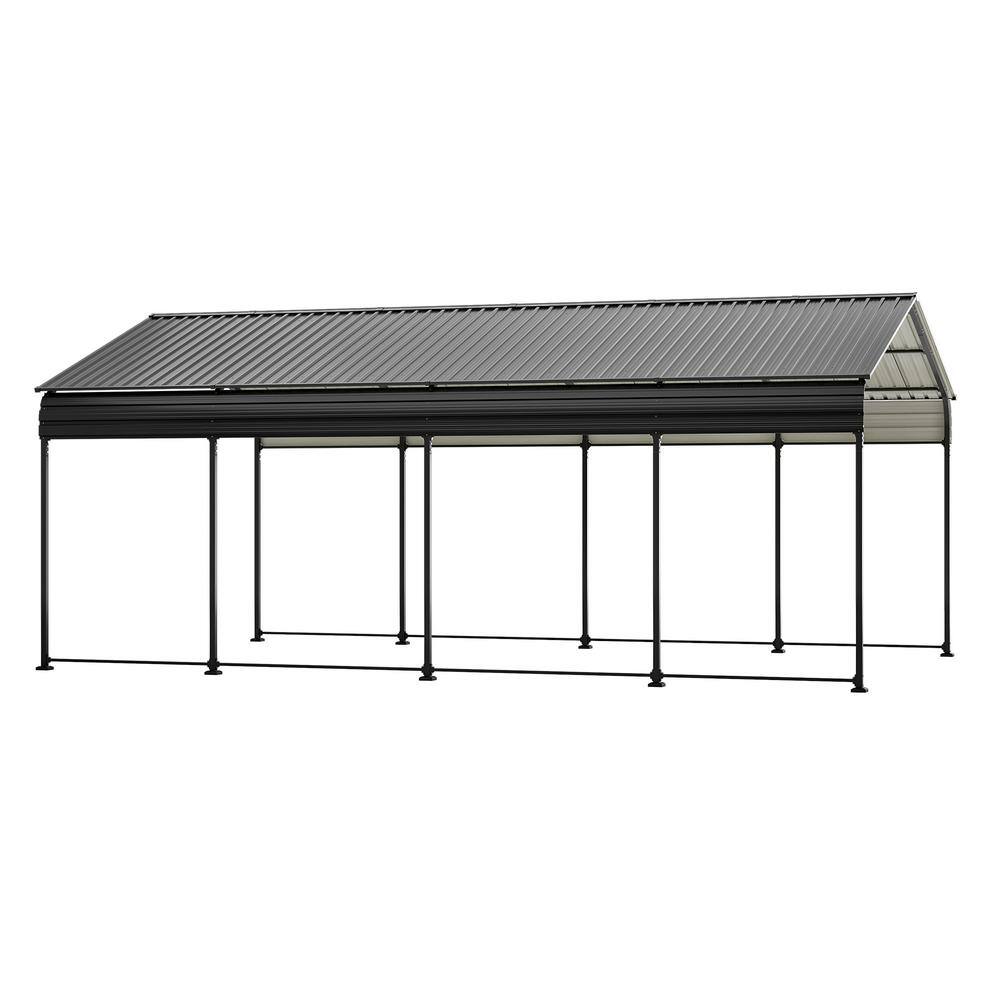 12 ft. W x 20 ft. D x 8.82 ft. H Metal Carport Outdoor Car Shelter All Weat