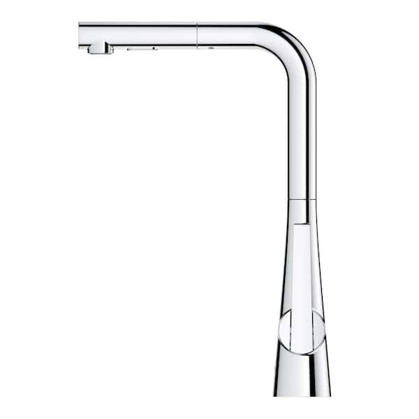 GROHE Zedra Single-Handle Pull-Out Sprayer Kitchen Faucet with