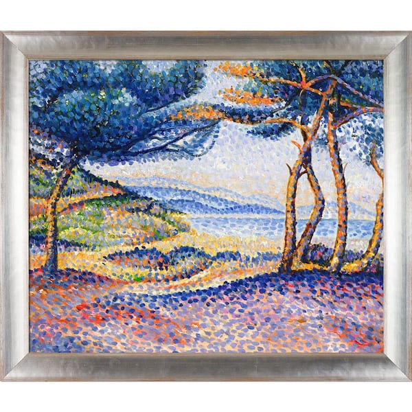 LA PASTICHE "Pines Along the Shore with Spencer Rustic" by Henri-Edmond Cross Oil Painting