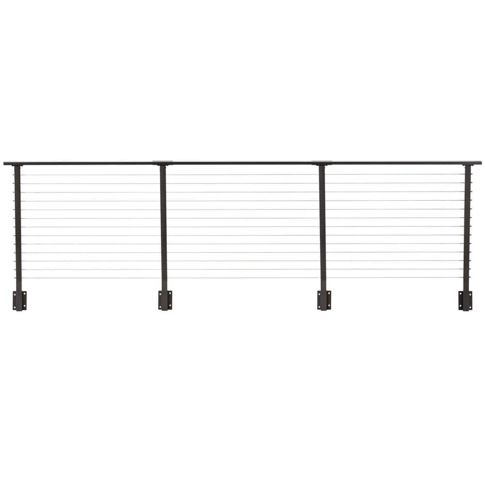 14 ft. Deck Cable Railing, 42 in. Face Mount in Bronze price history on PriceWatchPro