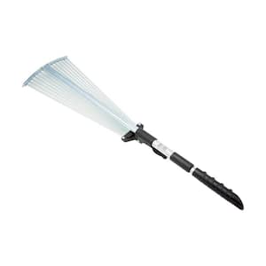 BARNEL USA 34 in. to 70 in. Steel Head Telescopic Adjustable Fan Rake ...