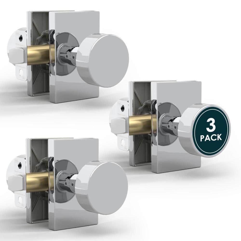Laura Passage Door Handles - 3 Pack Reversible Interior Door Handle- Polished Chrome price history on PriceWatchPro