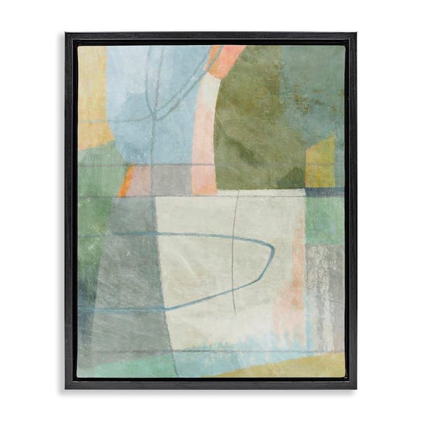 Stupell Industries Scribble on Shapes by Suzanne Nicoll Black Floater Frame Abstract Graphic Art Print 21 in. x 17 in.