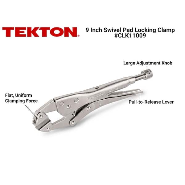 9 in. Swivel Pad Locking Clamp