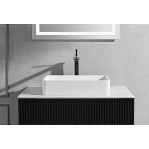 4.75 in. Sink Basin in White Solid Surface