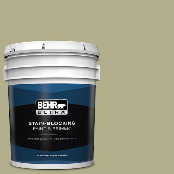 BEHR ULTRA 5 gal. #PPU9-21 Sanctuary Satin Enamel Exterior Paint & Primer