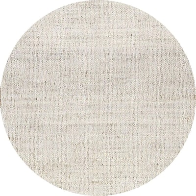 Nuloom Elfriede Solid Jute Natural 8 Ft Round Rug Hmmt01a R808 The Home Depot Nuloom Elfriede Solid Jute Natural 8 Ft, 8 Round Rugs
