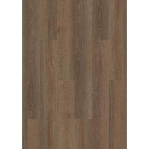 Mohawk Basics Garnet Brown 12 (mil) T x 8 in. W x 48 in. L Glue Down Waterproof Vinyl Plank Flooring (45.33 sqft/case)