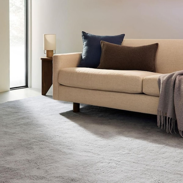 Gaia New Zealand Wool Shag Area Grey 5 ft. x 8 ft. Indoor Area Rug