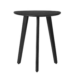 Armstrong 16 in. x 16 in. x 18 in. Black Triangle Solid Mango Wood End Table