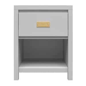 Monarch Hill Haven 1-Drawer Dove Gray Nightstand (25.03 x 19.68 x 15.75)