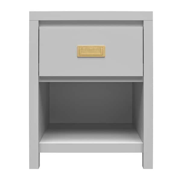 Little Seeds Monarch Hill Haven 1-Drawer Dove Gray Nightstand (25.03 x 19.68 x 15.75)