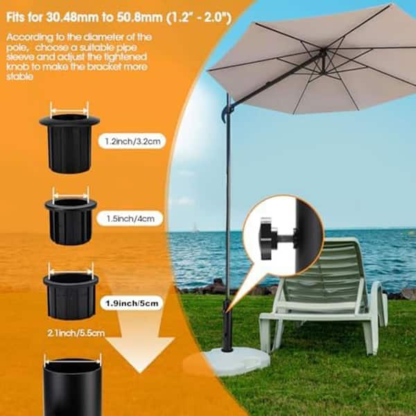 15 ft patio umbrella with base and lights Flash Furniture 15 ft. Elizabeth Commercial Grade Triple Head Patio Umbrella with Crank & Easy Lift Functionality Gray