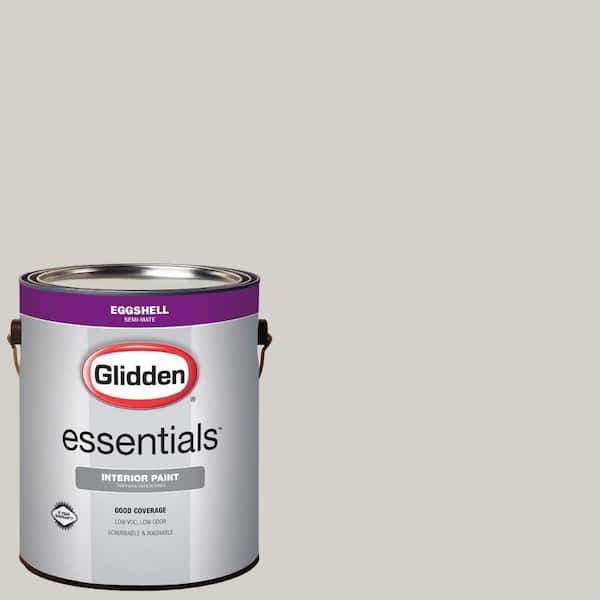 Glidden Essentials 1 gal. #HDGCN49 Silver Cloud Eggshell Interior Paint
