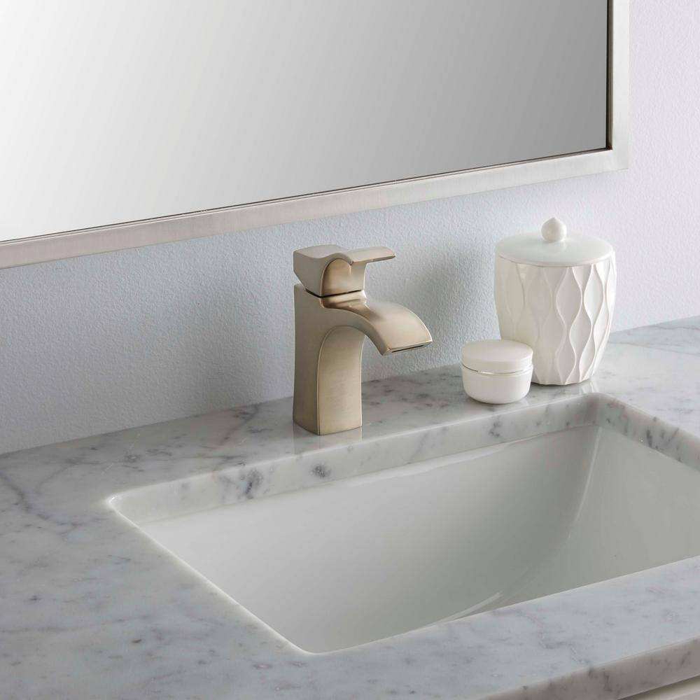 Venturi Spot Defense Brushed Nickel Single Hole Bathroom Faucet