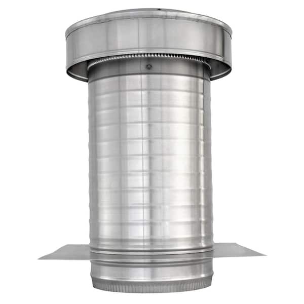 Active Ventilation 8 in. Dia. Aluminum Keepa Roof Jack with 2 in