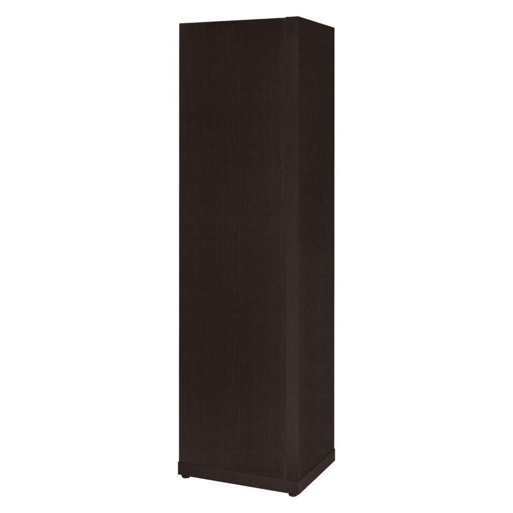 Casual Contemporary Cappuccino Corner Bookcase with 5 Shelves