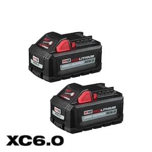 M18 18-Volt Lithium-Ion High Output 6.0Ah Battery Pack (2-Pack)