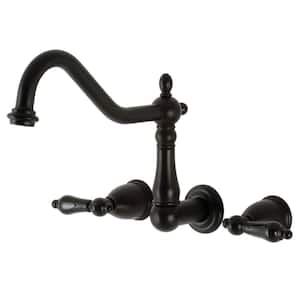 Duchess Wall Mount Roman Tub Faucet in Matte Black (Valve Included)