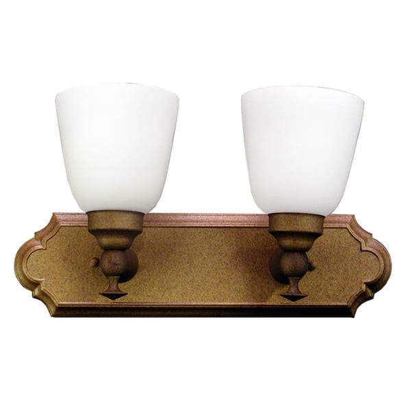 Illumine 2-Light Burnt Copper Bath Light