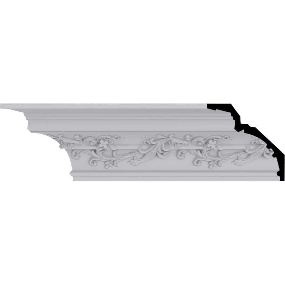 Hampton 94.5" White Polyurethane Crown Moulding