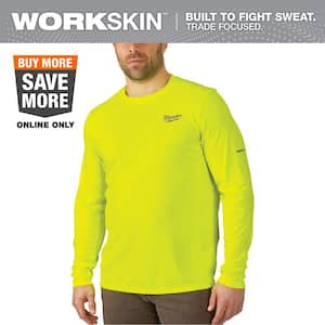 Gen II Men's Work Skin 2XL Hi-Vis Light Weight Performance Long-Sleeve T-Shirt