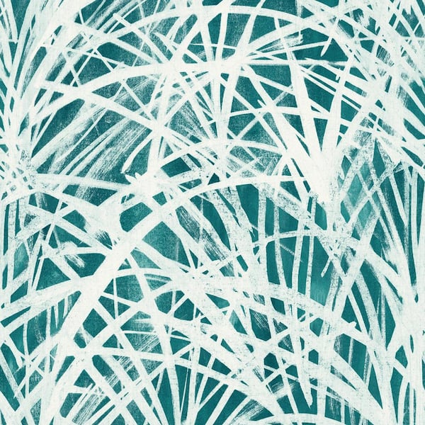 Tempaper Grassroots Green Vinyl Peel and Stick Wallpaper Sample