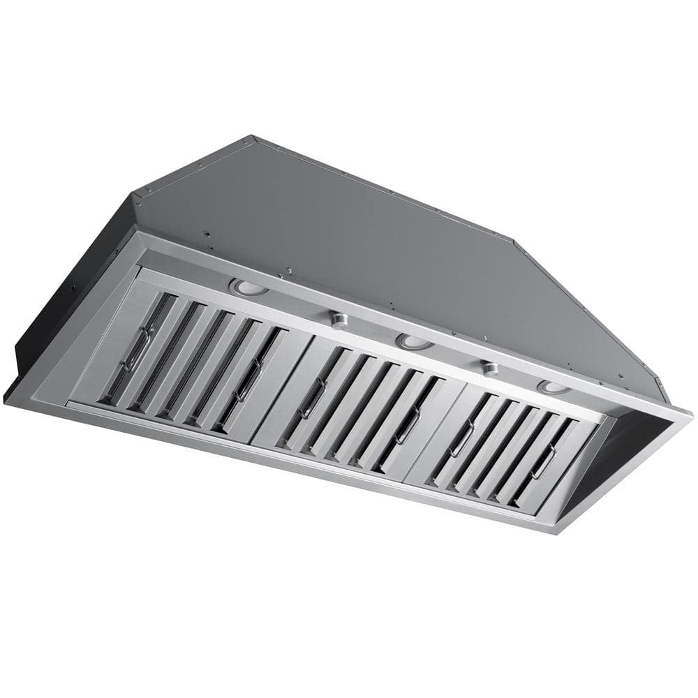 Pro 46 in. 600 CFM Ducted Insert Range Hood in Stainless Steel