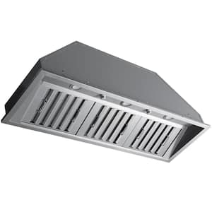 Pro 46 in. 600 CFM Ducted Insert Range Hood in Stainless Steel