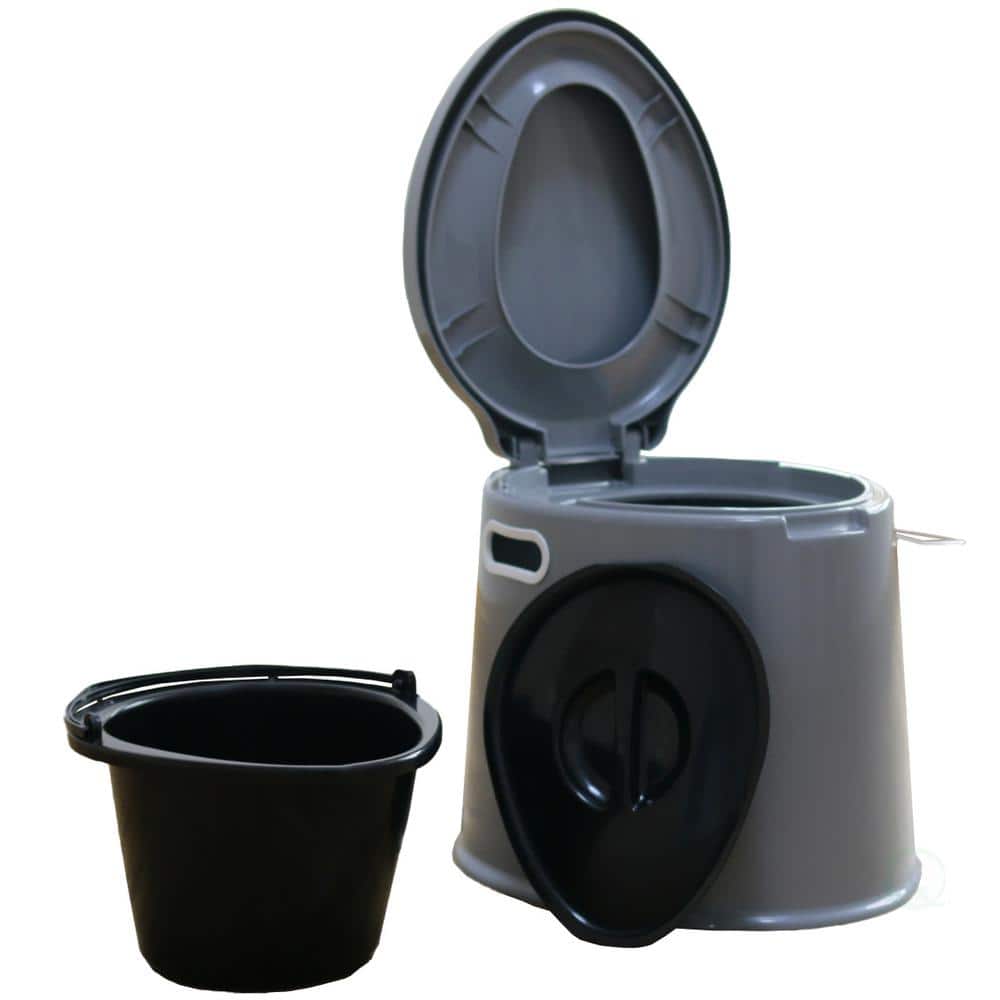 THETFORD Porta Potti 1-Piece 0.07 GPF Single Flush Round Electric Toilet in  White 92306 - The Home Depot