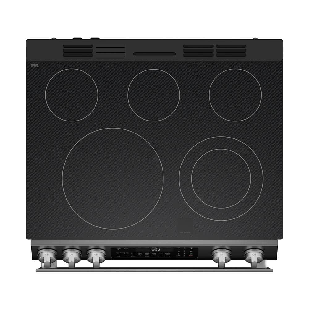 Sharp 30-inch Stainless Steel Slide-In Electric Range with Convection Oven