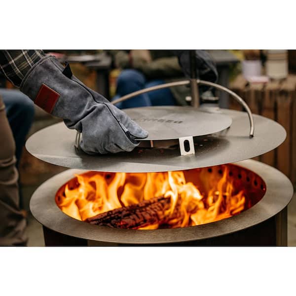Breeo Heavy-Duty Heat-Resistant BBQ Gloves - Cowhide Leather with